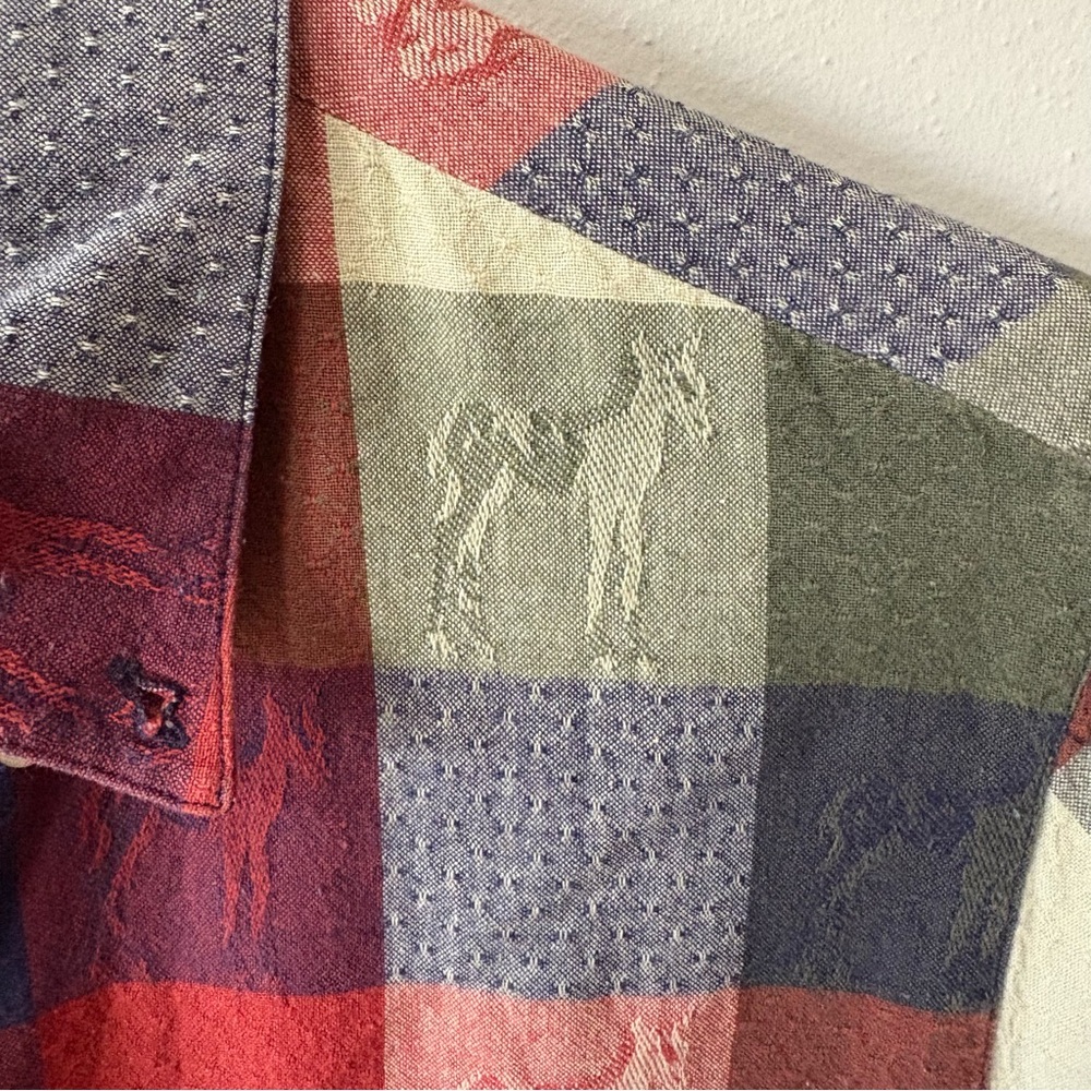 Panhandle Slim Horse Flannel Cotton Small - Picture 2 of 7
